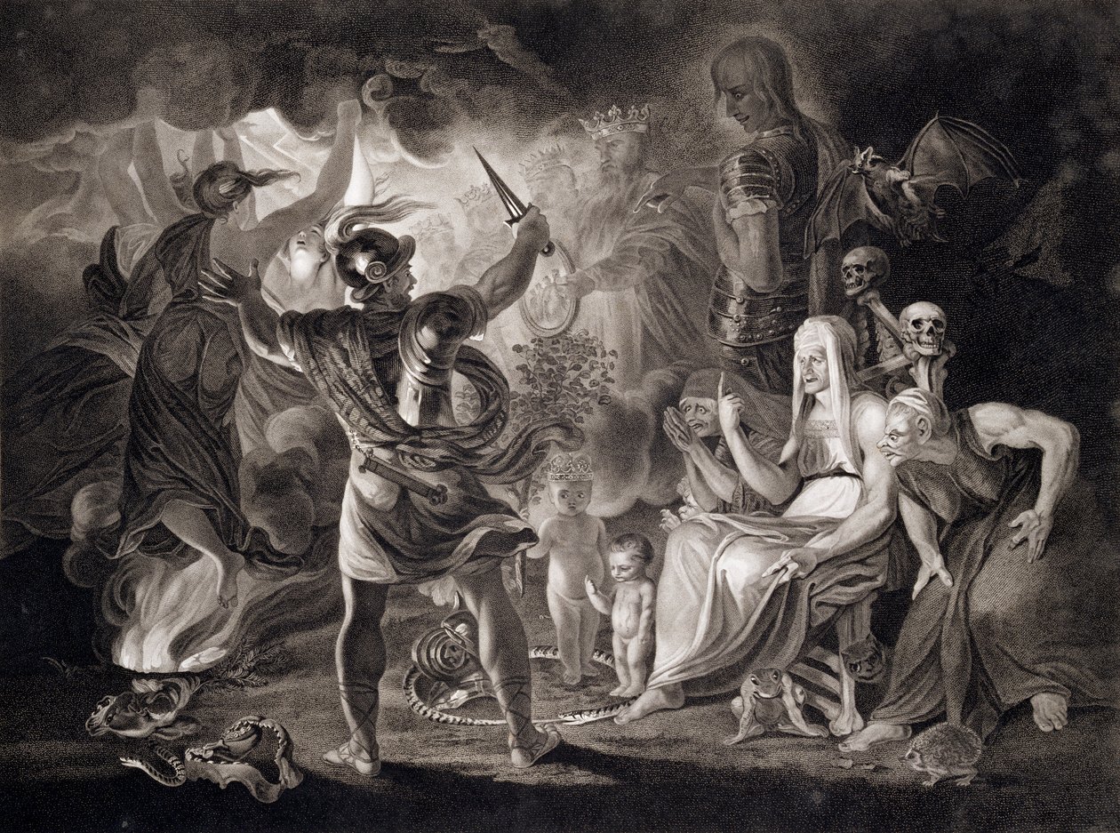 Macbeth, a három boszorkány és Hekaté, 1805 alkotó: John Boydell