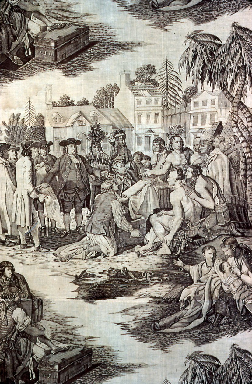 William Penn szerződése az indiánokkal (Furnishing Fabric) alkotó: John Boydell