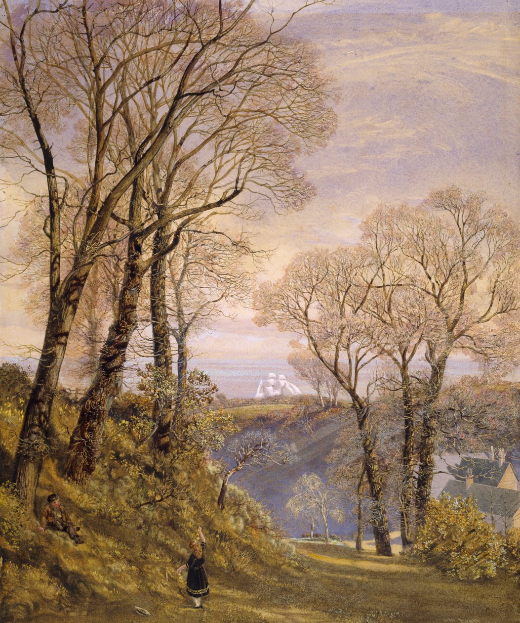 Februárban Wight szigetén, 1866 alkotó: John Brett