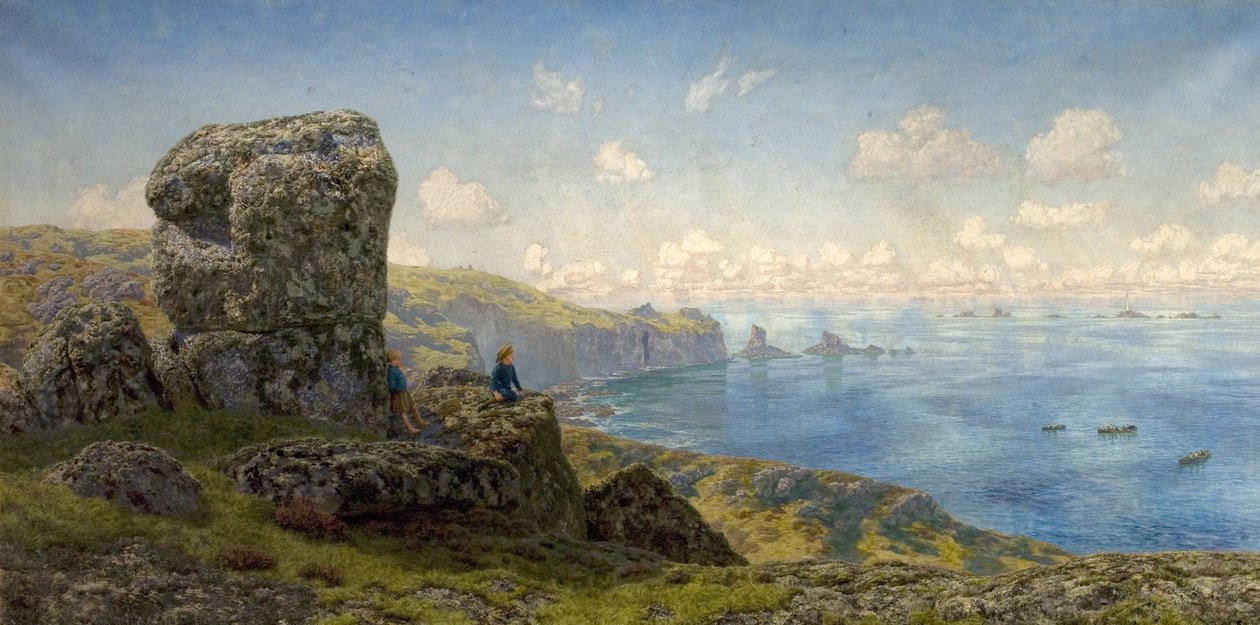 Golden Prospects, St Catherines Well, Lands End, Cornwall, 1881 alkotó: John Brett