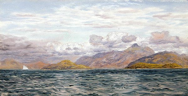 Loch Linnhe, Oban közelében, Skócia (olaj, vászon) alkotó: John Brett