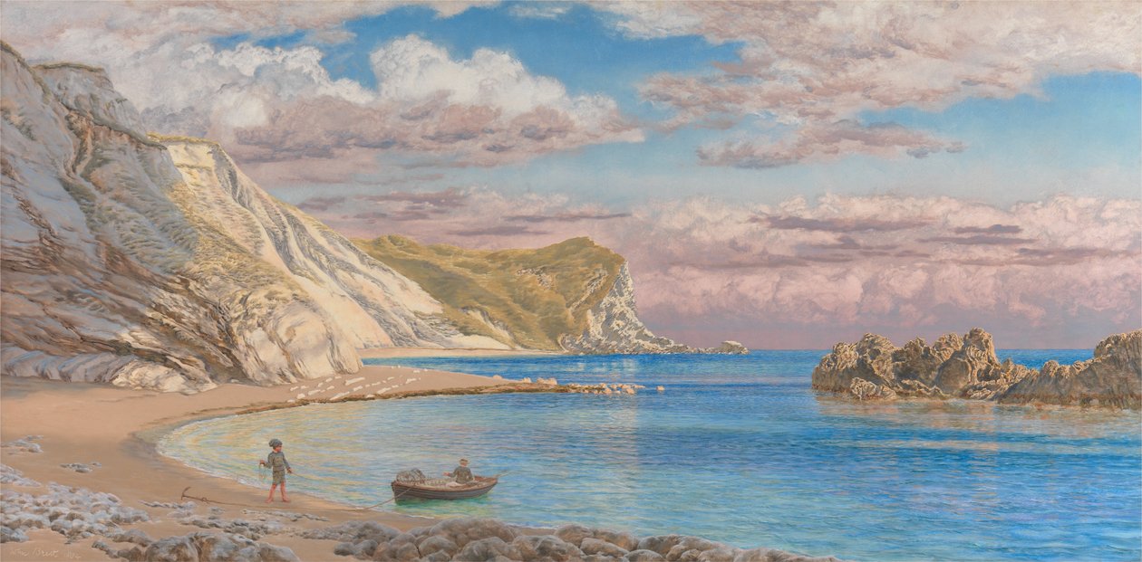 Man of War sziklák, Dorset partjai alkotó: John Brett