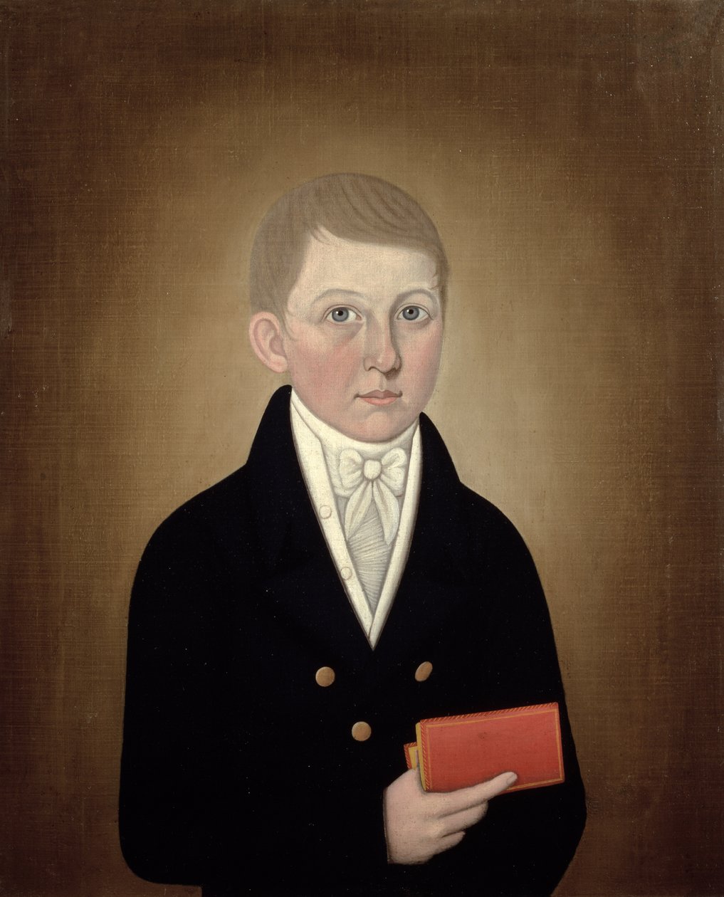 Fiú, aki könyvet tart, 1810 körül alkotó: John Brewster