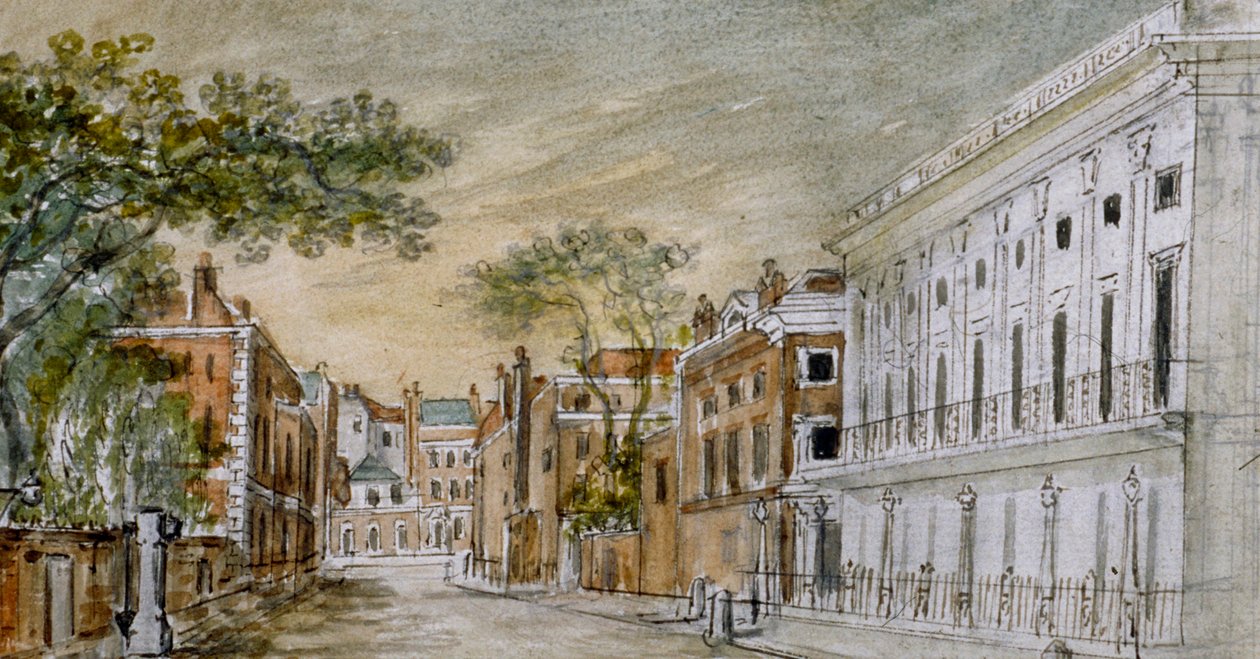 Kilátás a Vigo Lane mentén, Westminster városa, London, 1793 alkotó: John Bromley