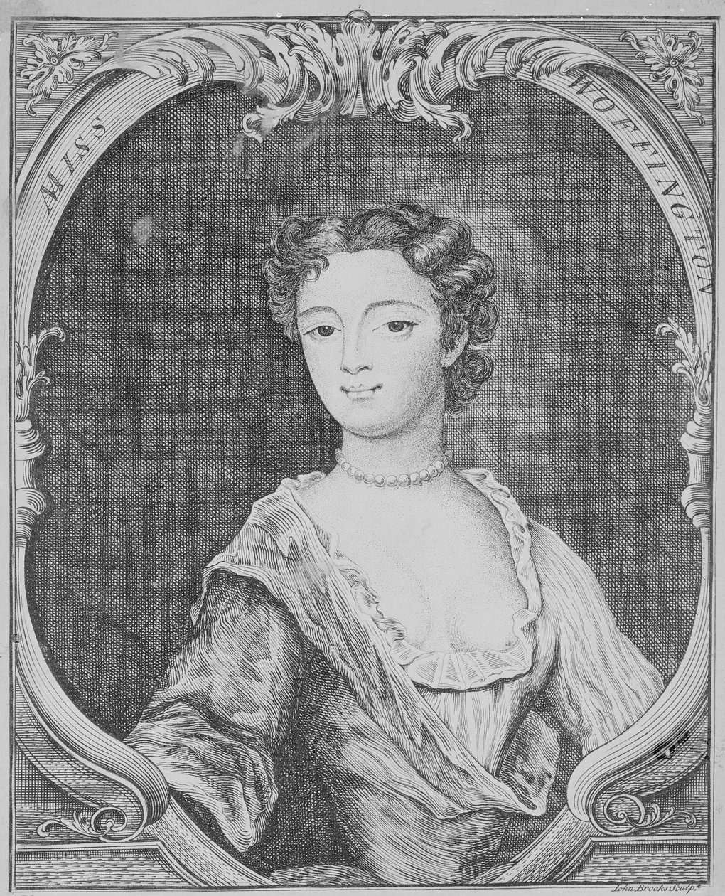 Miss Margaret Woffington, 1740 alkotó: John Brooks