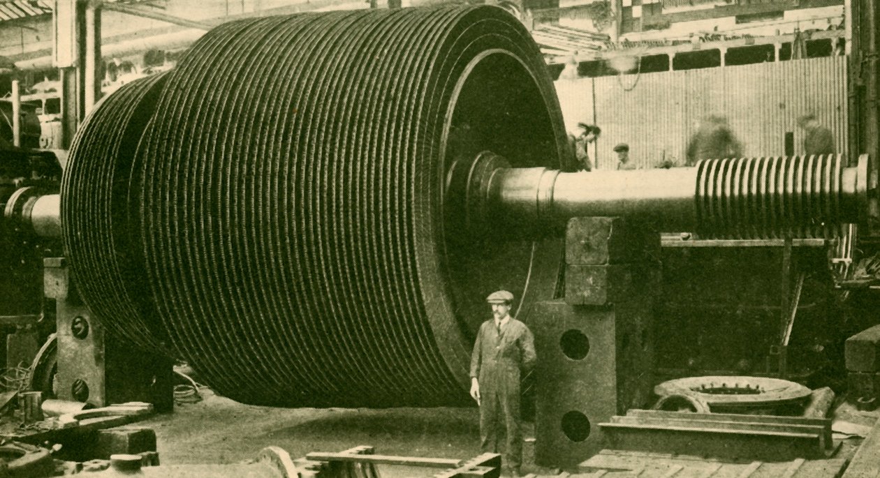 "The Turbine Blading Without Casing", 1930. alkotó: John Brown and Company