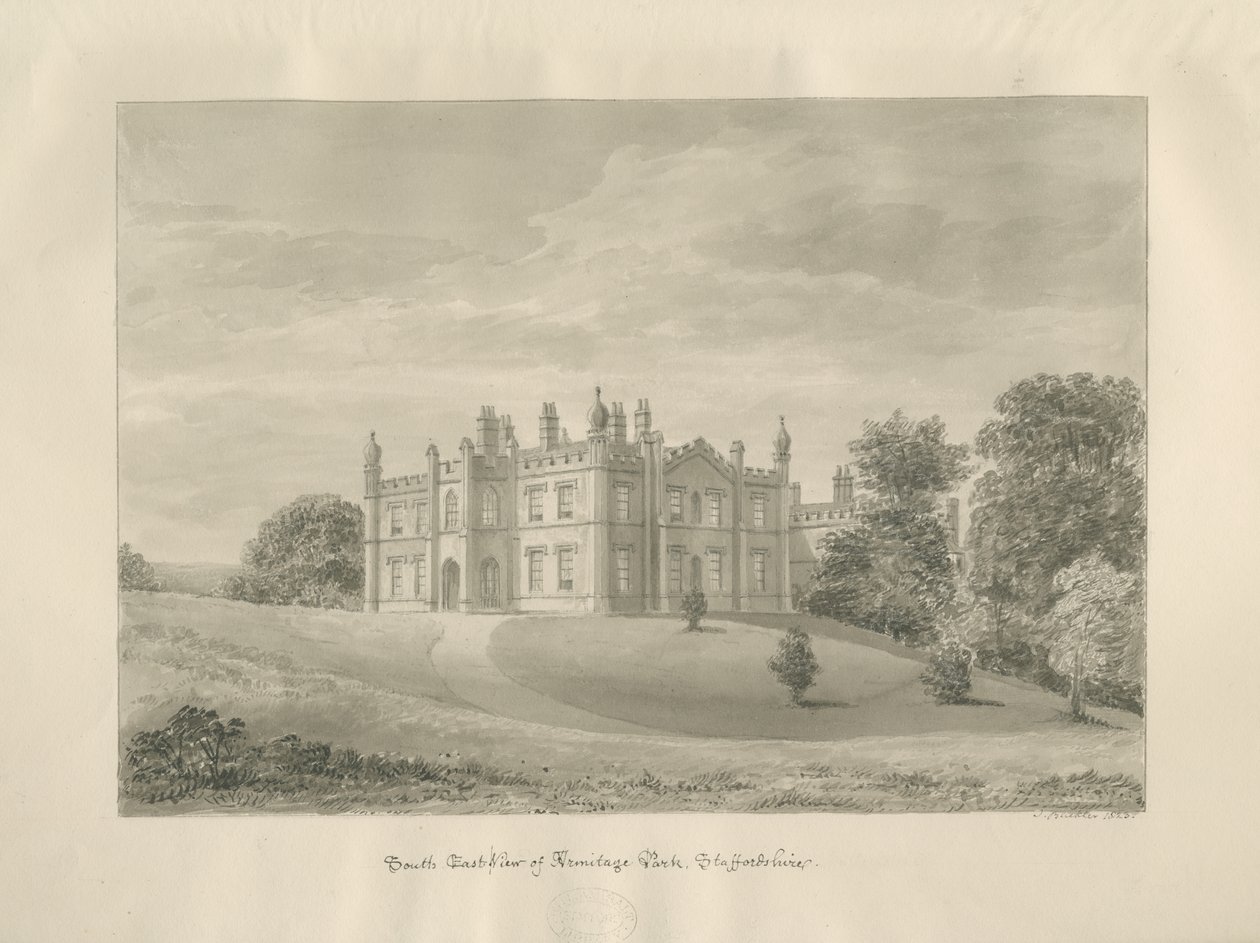 Armitage Park: szépia rajz alkotó: John Buckler