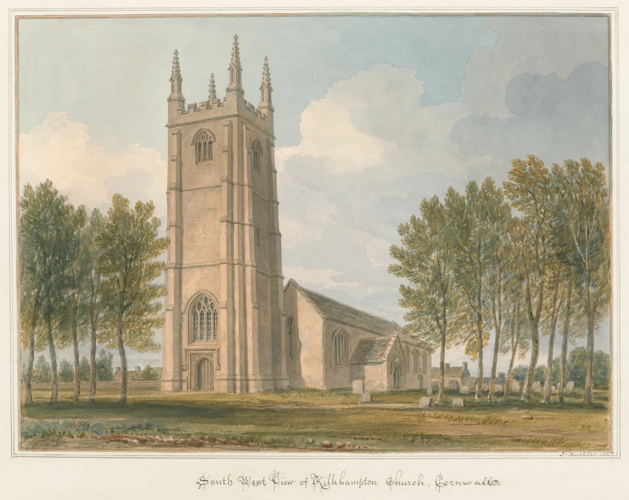 Cornwall – Kilkhampton templom alkotó: John Buckler
