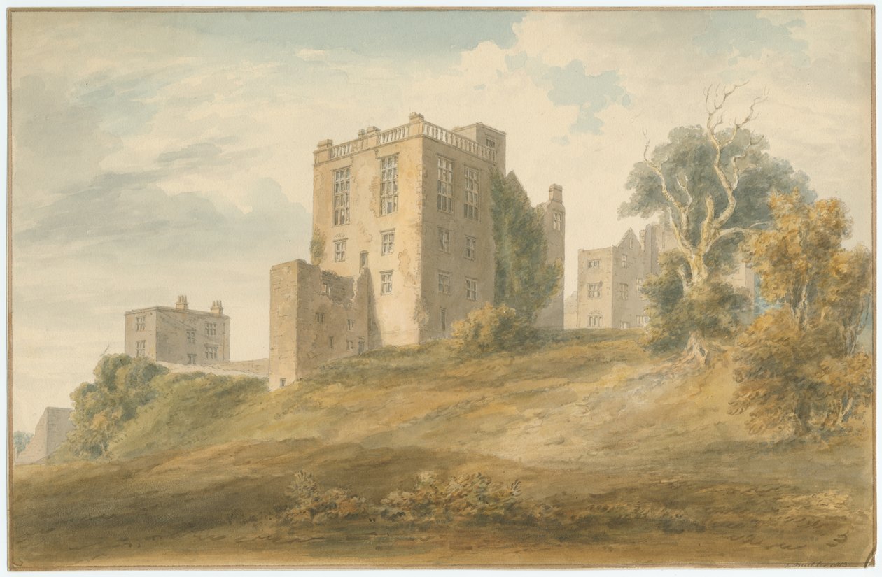 Derbyshire - Hardwick Hall [Régi] - Maradványok alkotó: John Buckler