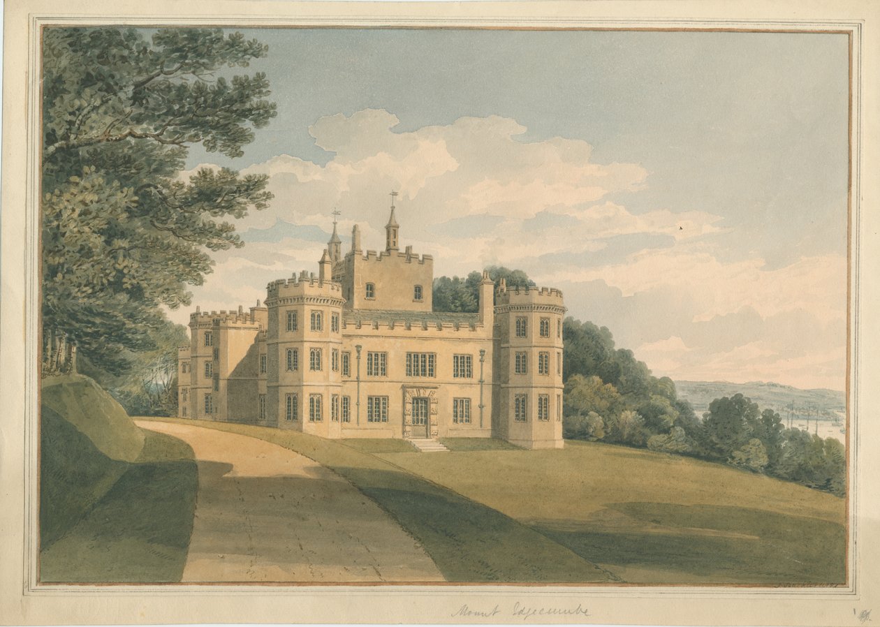 Devonshire - Mount Edgecombe, 1821 alkotó: John Buckler