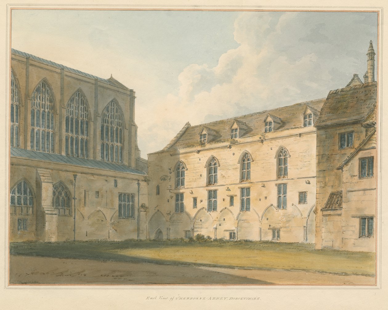 Dorset – Sherborne Abbey alkotó: John Buckler