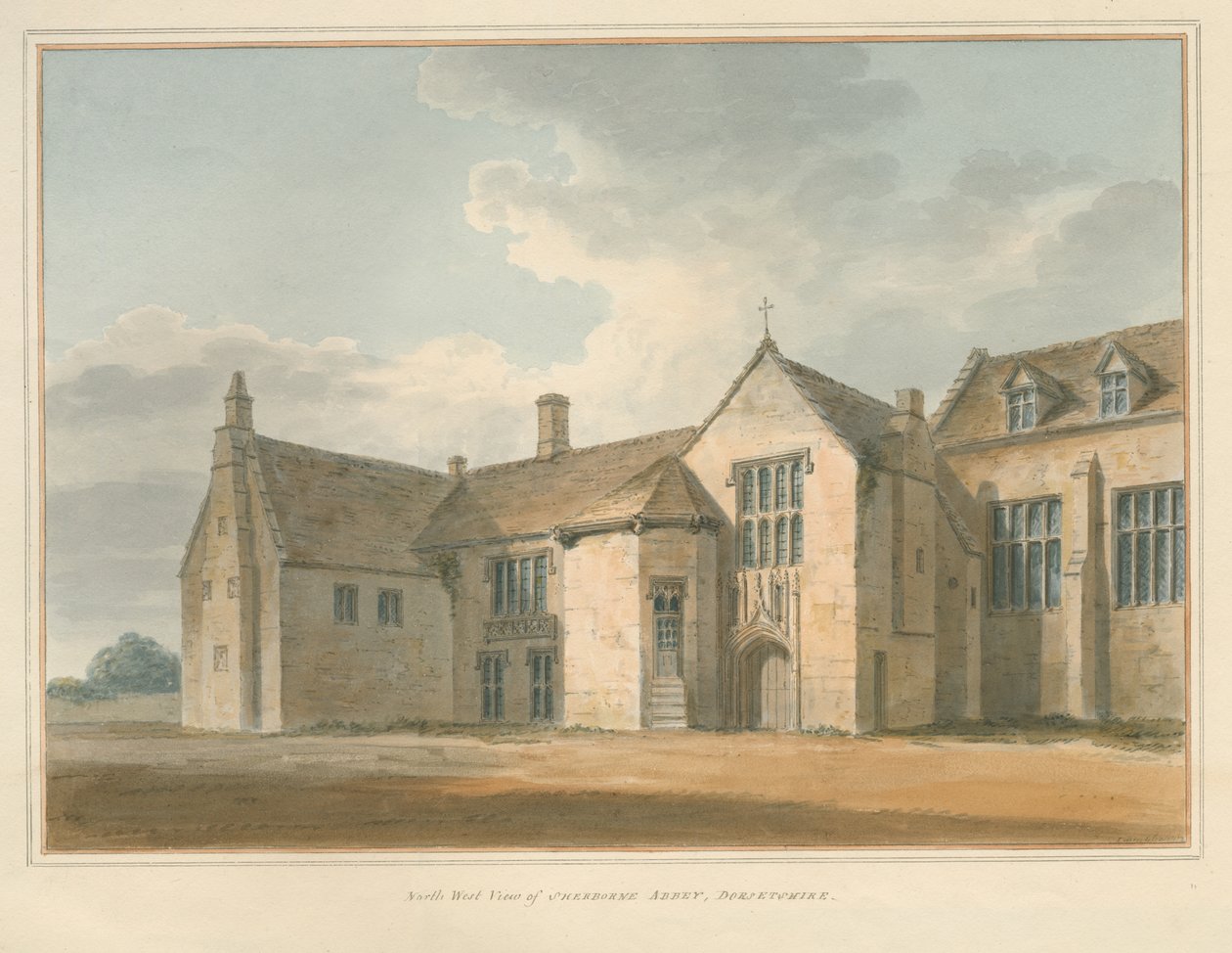 Dorset – Sherborne Abbey, 1802 alkotó: John Buckler