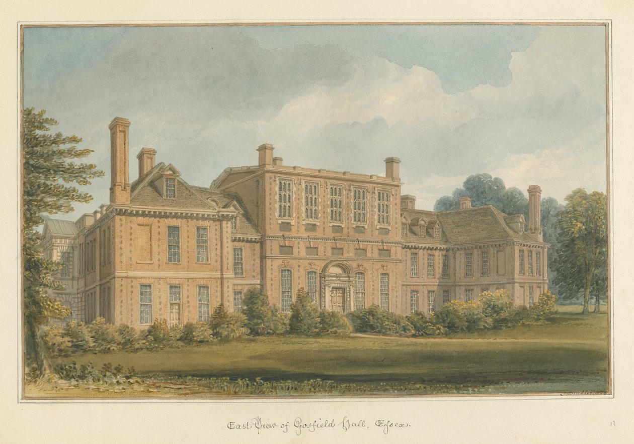 Essex – Gosfield Hall, 1824 alkotó: John Buckler