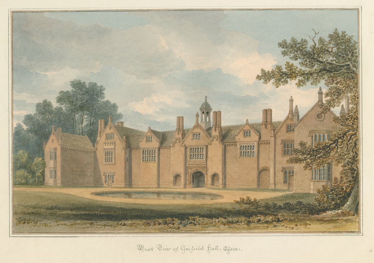 Essex – Gosfield Hall, 1824 alkotó: John Buckler