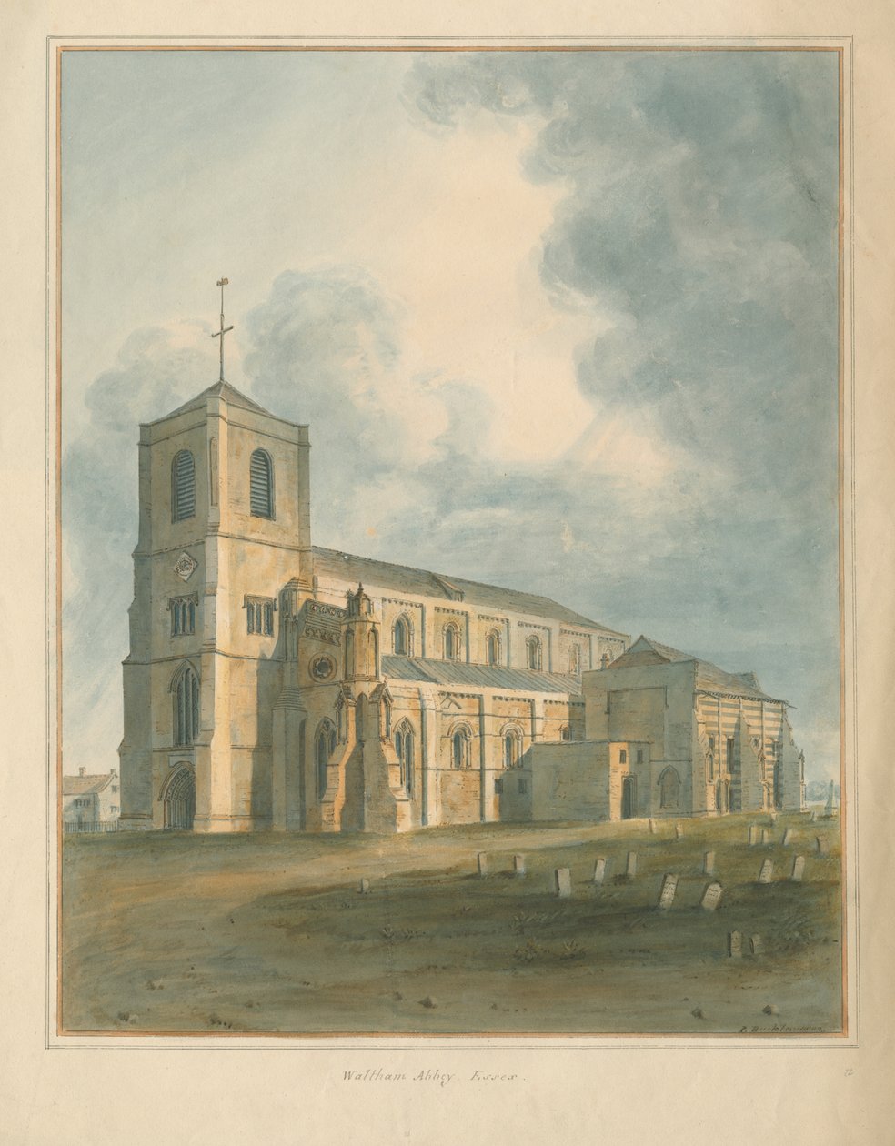 Essex – Waltham Abbey alkotó: John Buckler
