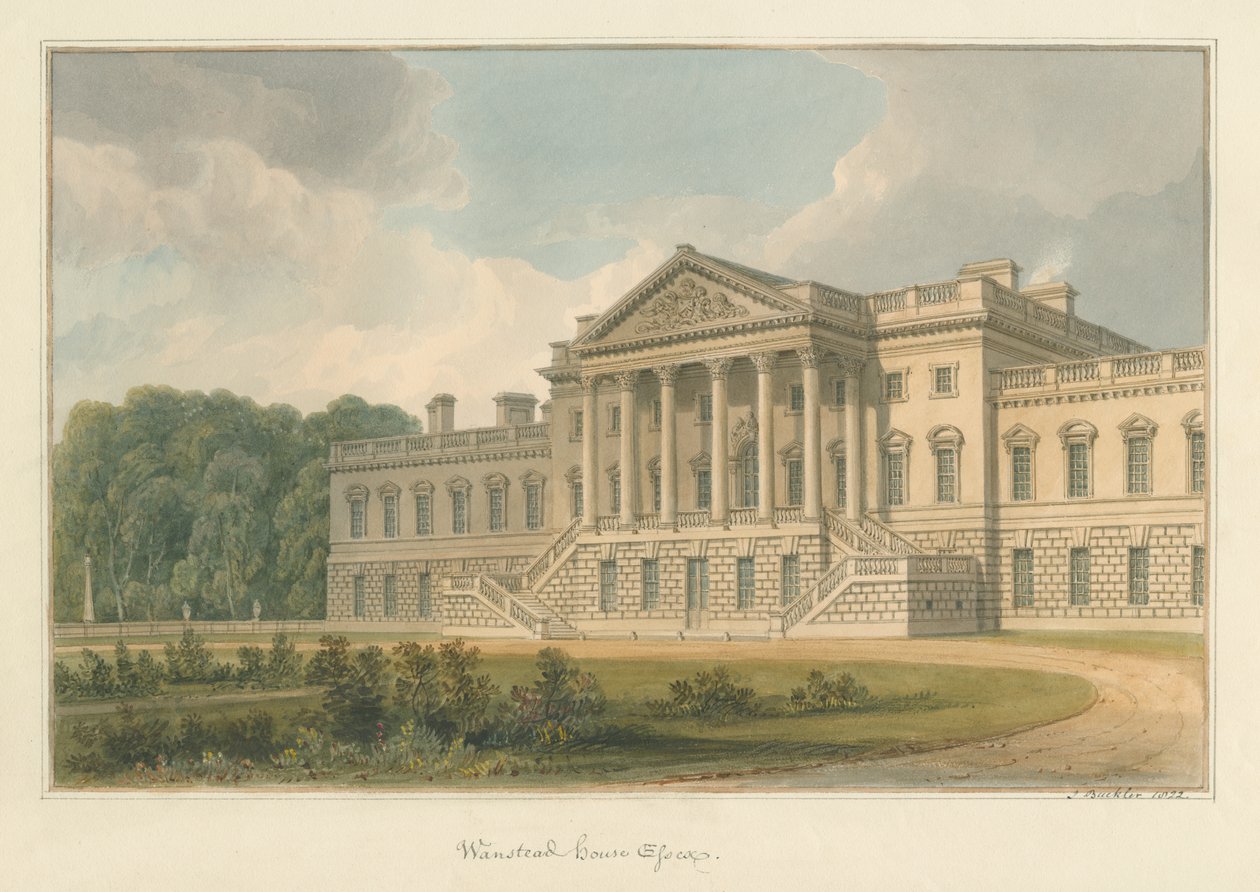 Essex – Wanstead-ház, 1822 alkotó: John Buckler