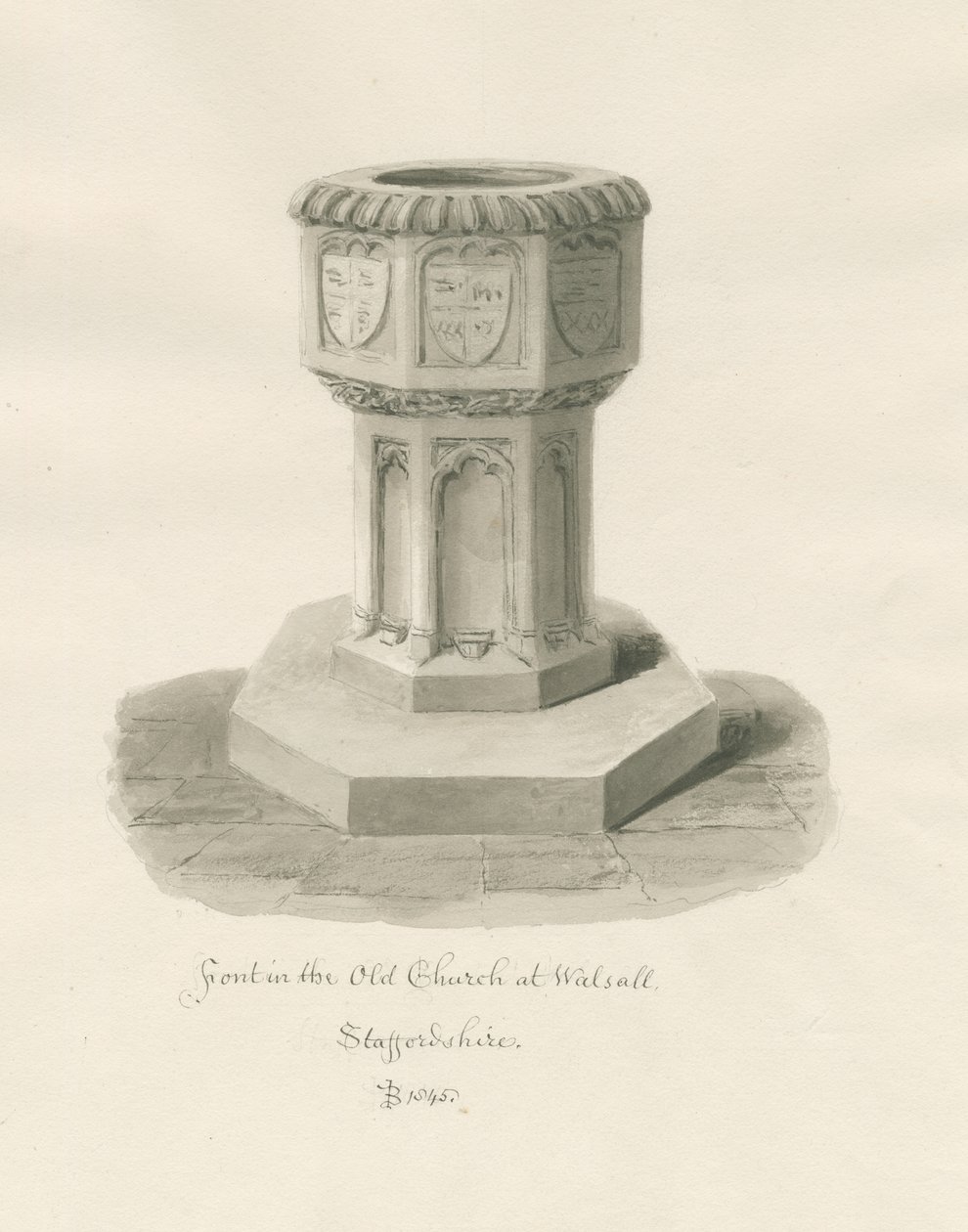 Font in Walsall Church [