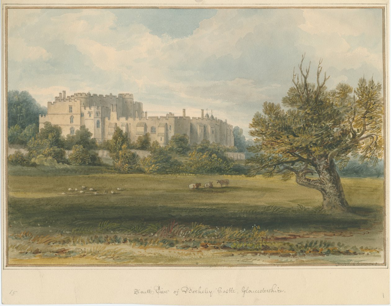 Gloucestershire – Berkeley kastély alkotó: John Buckler