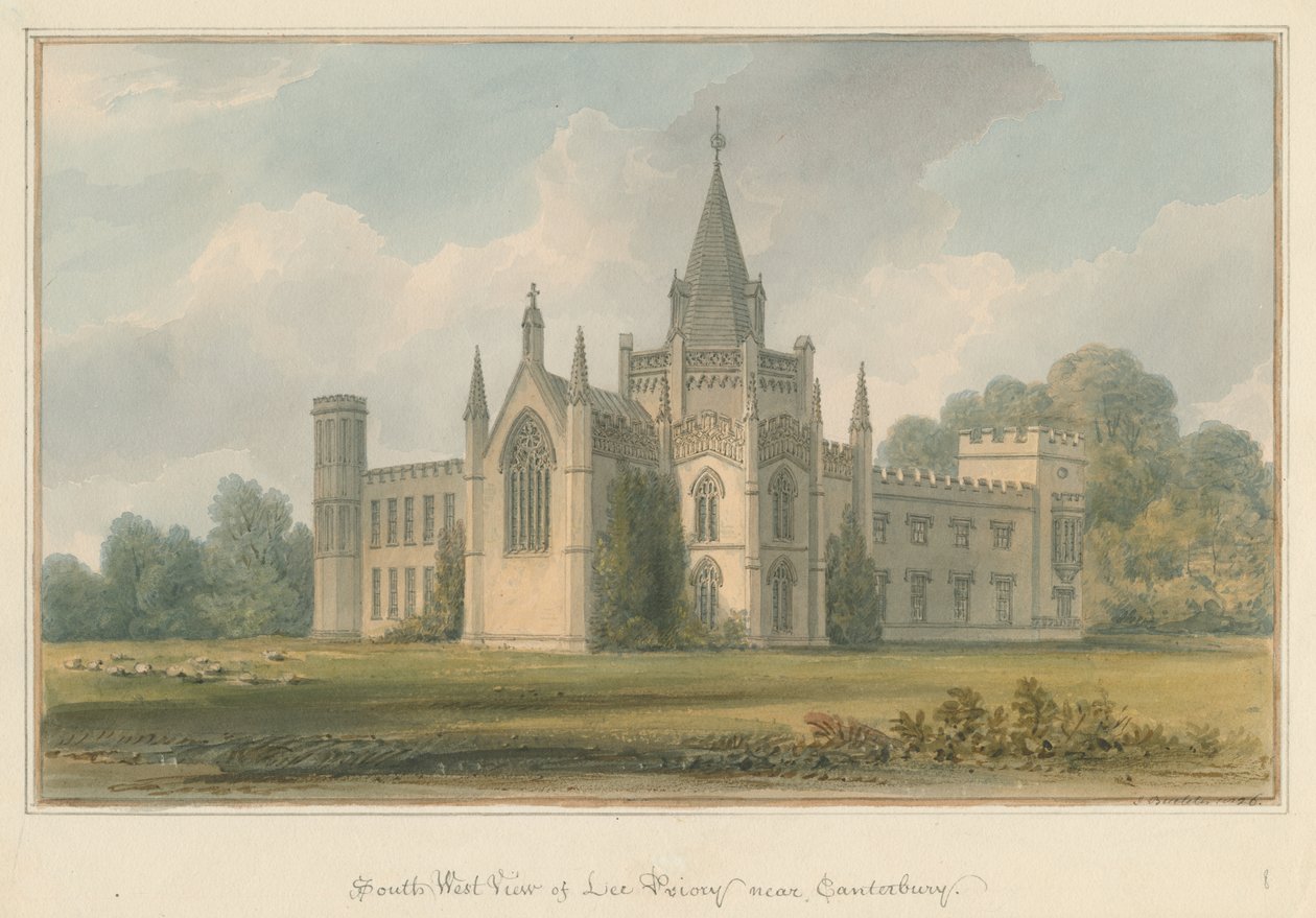 Kent – Canterbury – Lee Priory, 1826 alkotó: John Buckler