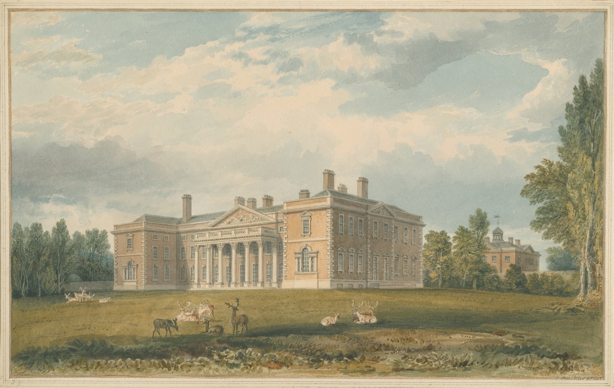 Leicestershire - Gopsall-ház, 1820 alkotó: John Buckler