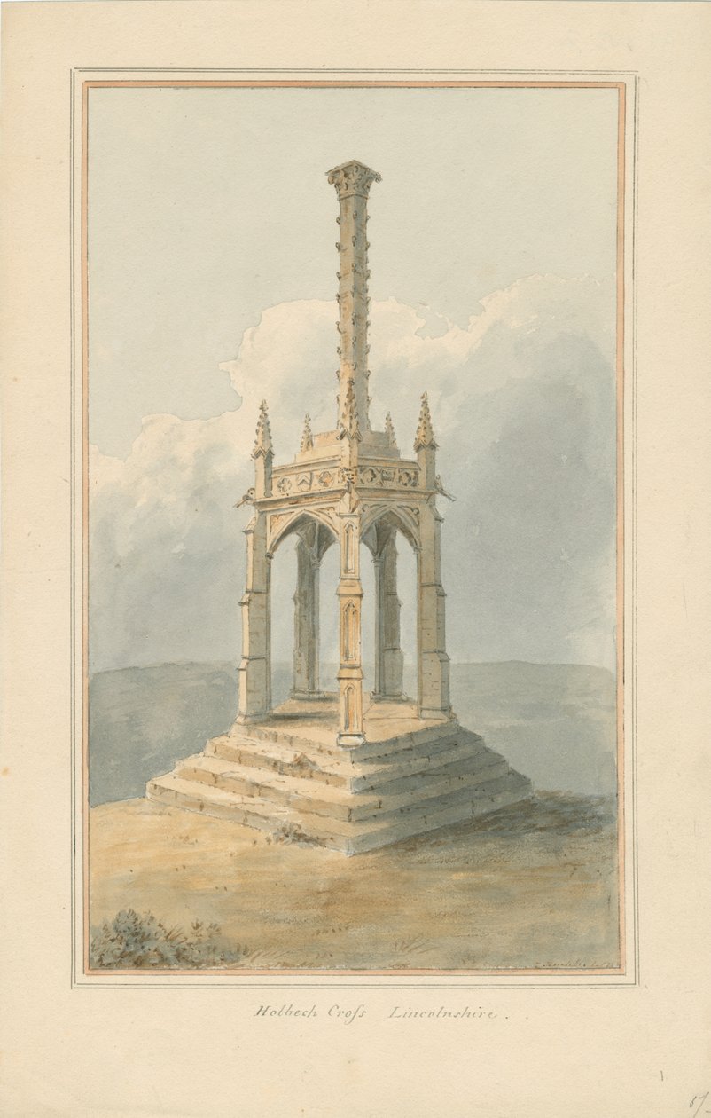 Lincolnshire – Holbeach Cross, [1824] alkotó: John Buckler