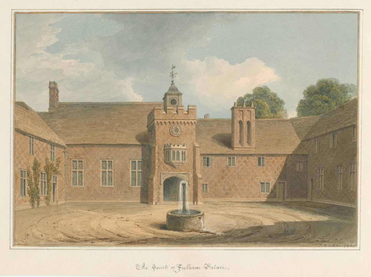 Middlesex – Fulham-palota – Az udvar alkotó: John Buckler