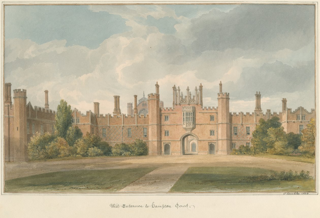 Middlesex – Hampton Court, 1826 alkotó: John Buckler