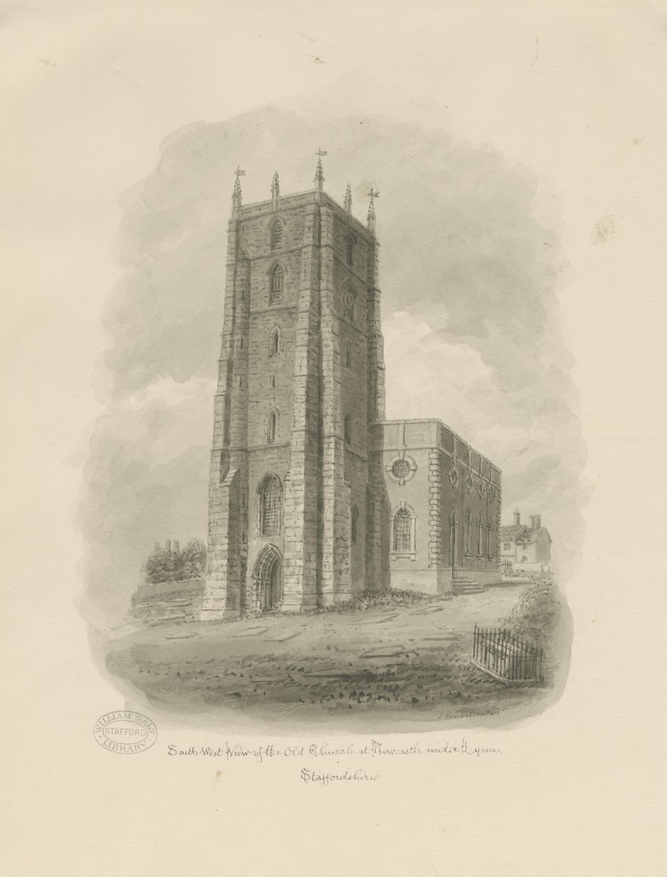 Newcastle-under-Lyme – "St. Giles, az apát" alkotó: John Buckler