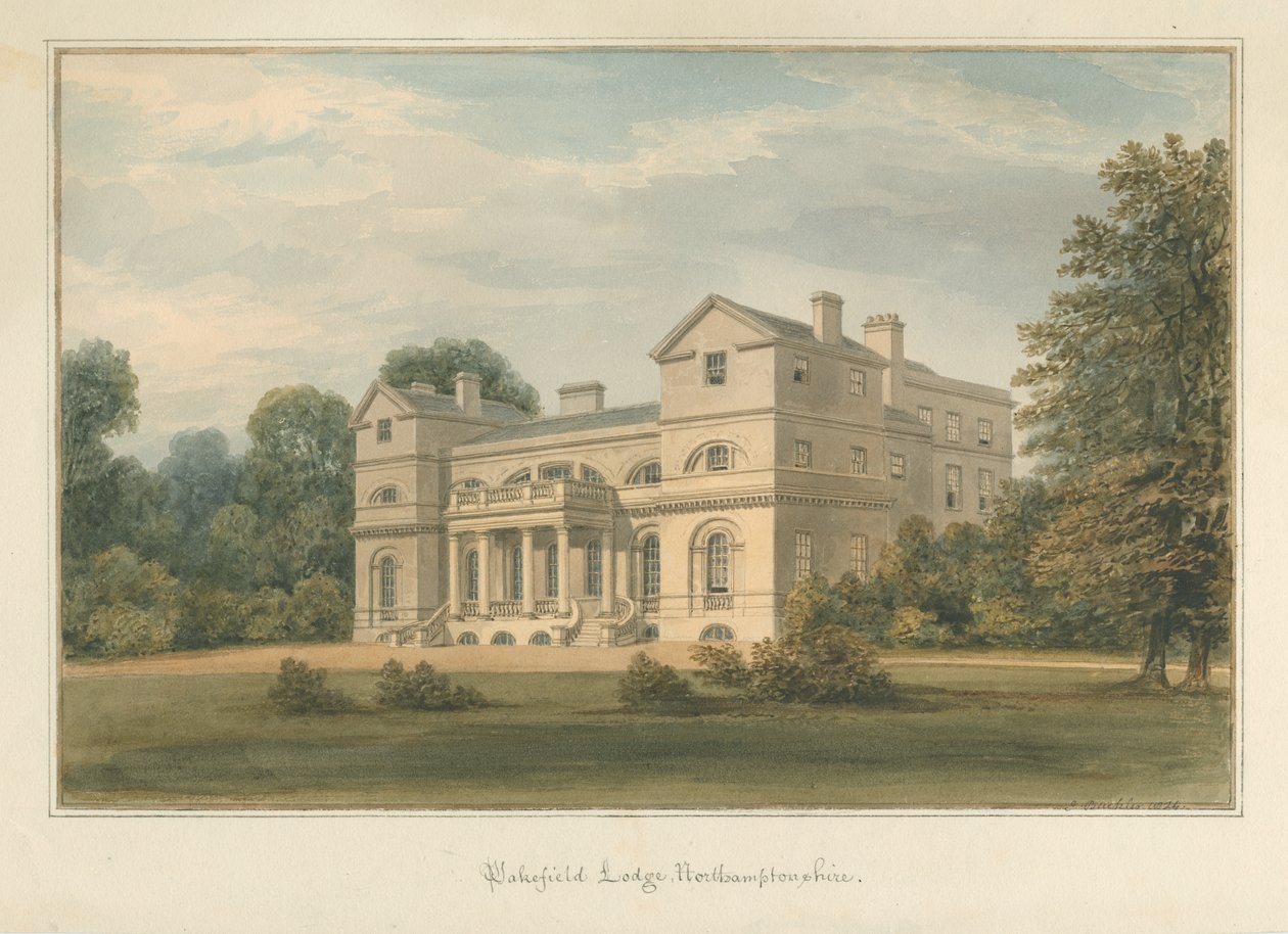 Northamptonshire – Wakefield Lodge, 1824 alkotó: John Buckler