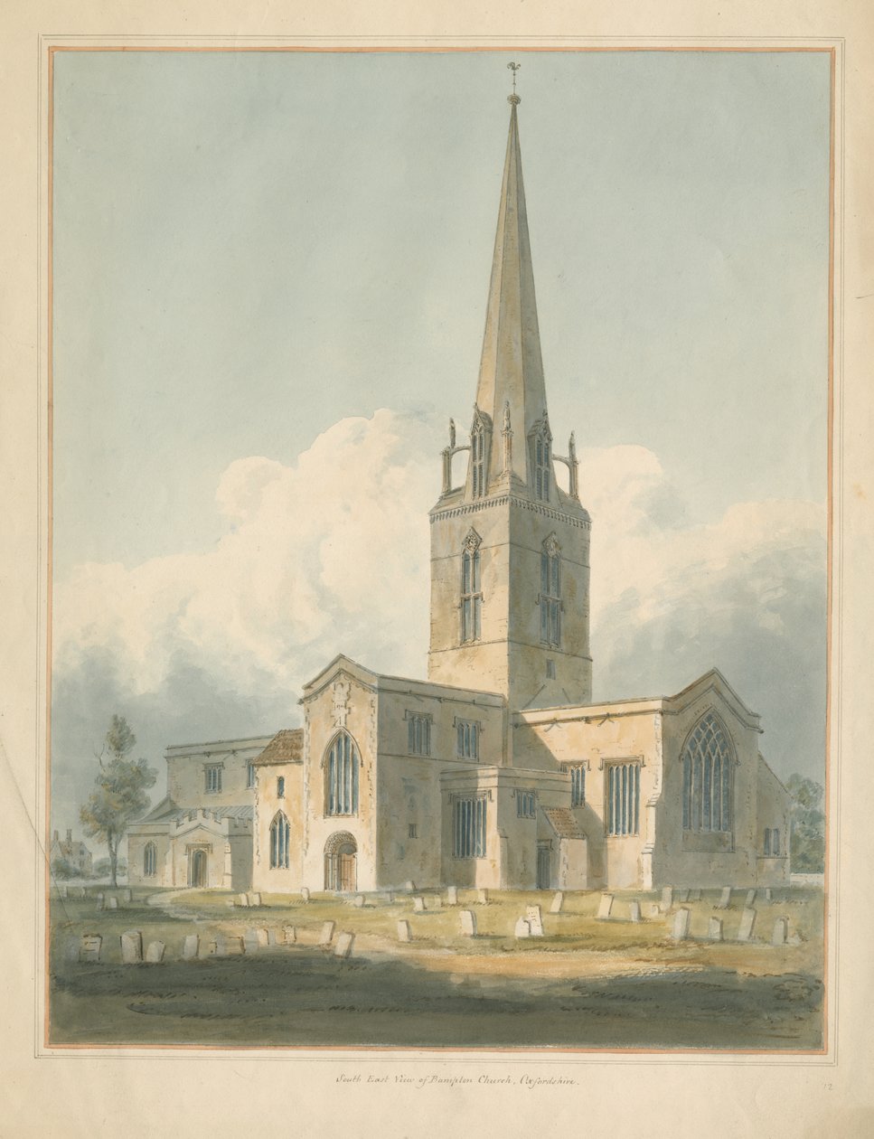 Oxfordshire – Bampton Church, 1802 alkotó: John Buckler
