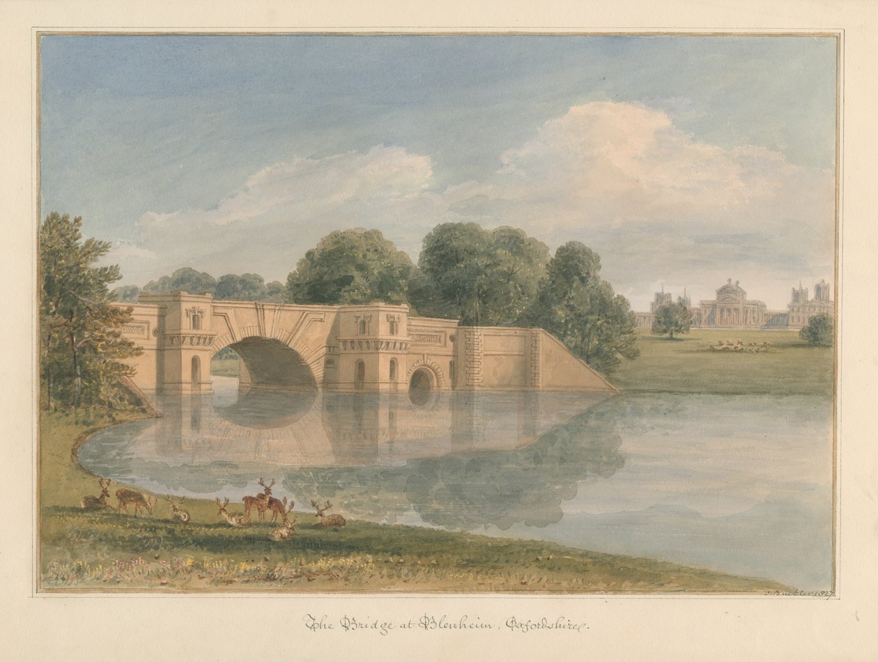 Oxfordshire – Blenheim [palota] – Híd alkotó: John Buckler