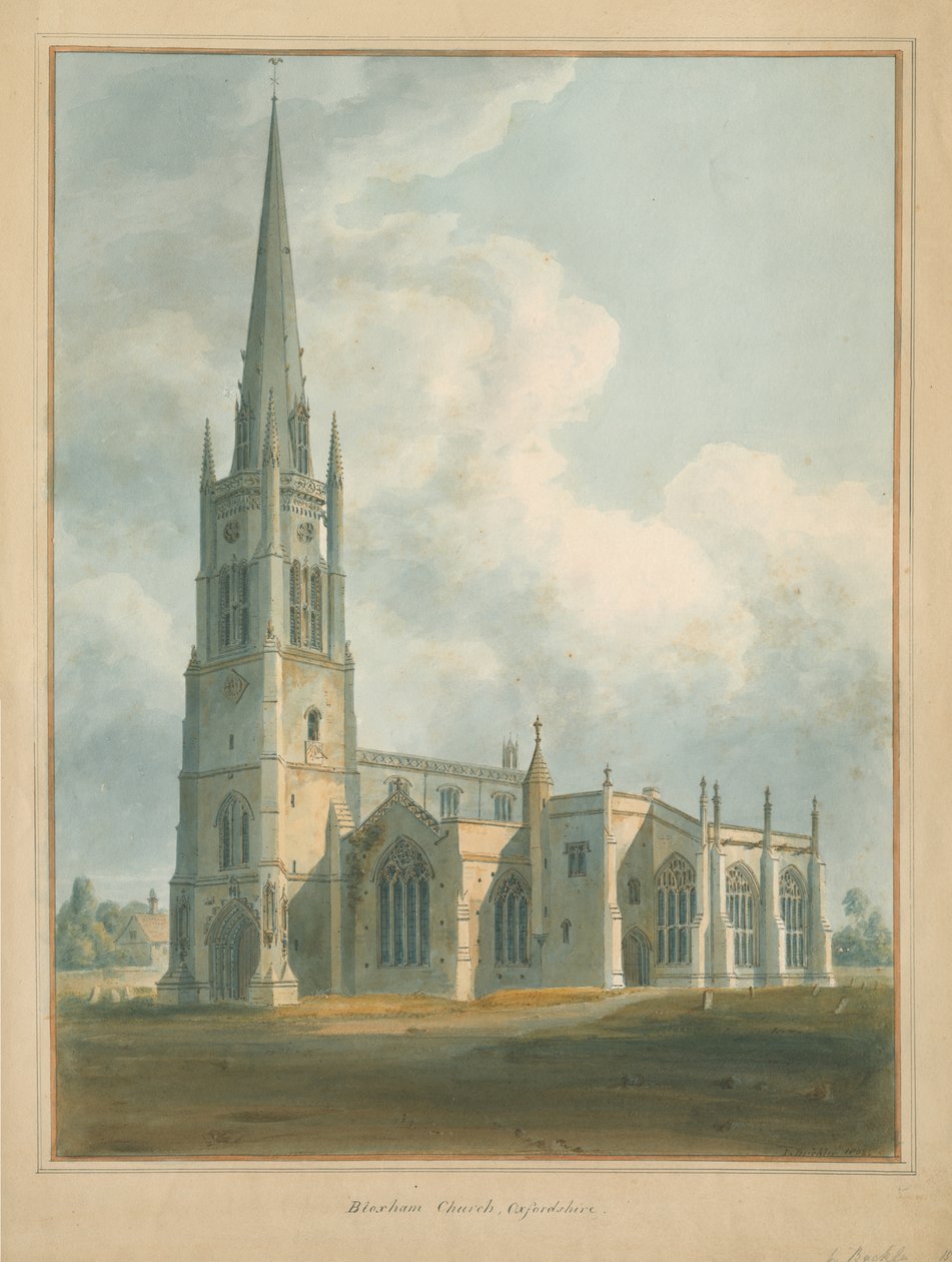 Oxfordshire – Bloxham Church, 1802 alkotó: John Buckler