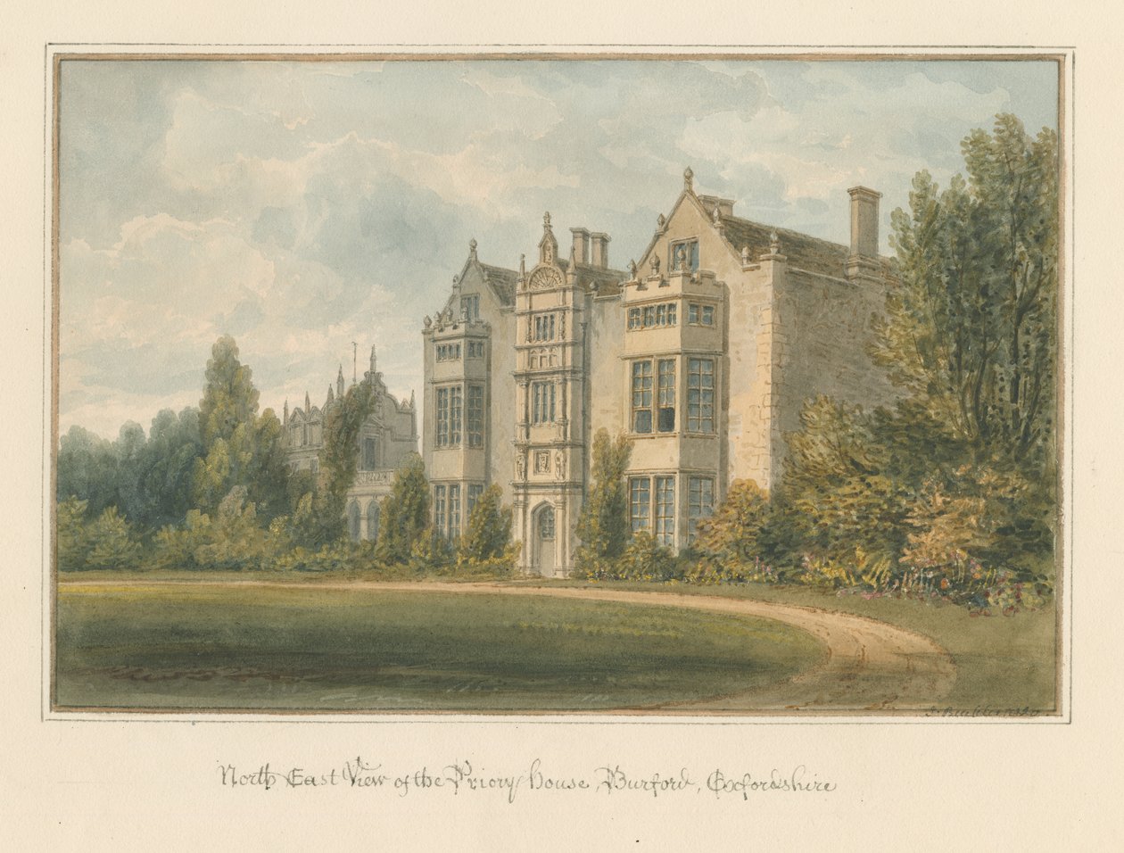 Oxfordshire - Burford - Priory House, 1820 alkotó: John Buckler