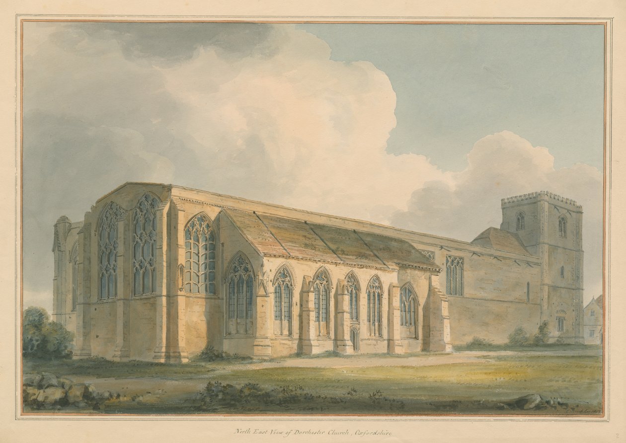 Oxfordshire – Dorchester Church, 1803 alkotó: John Buckler
