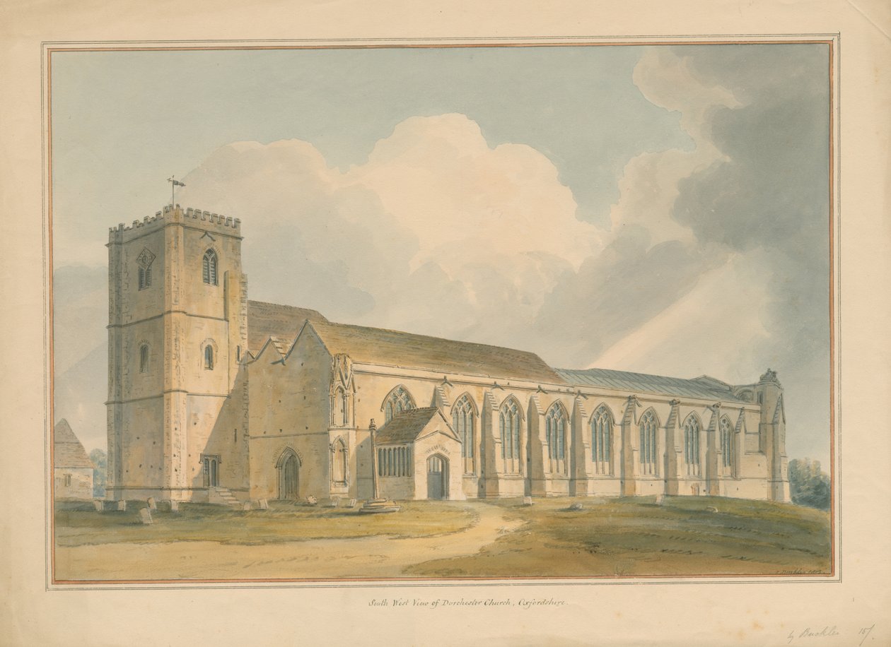 Oxfordshire – Dorchester Church, 1803 alkotó: John Buckler