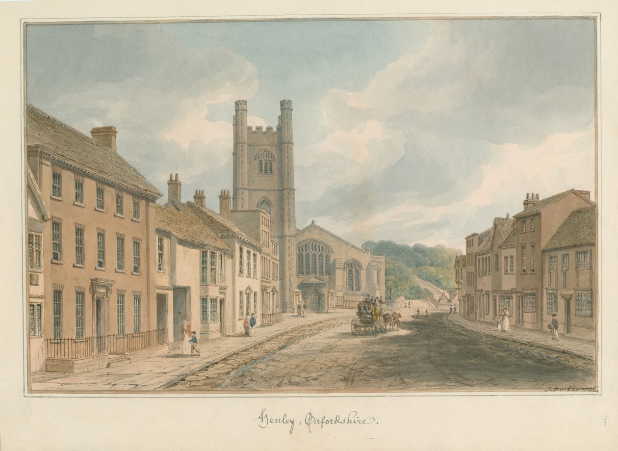 Oxfordshire – Henley upon Thames, 1826 alkotó: John Buckler