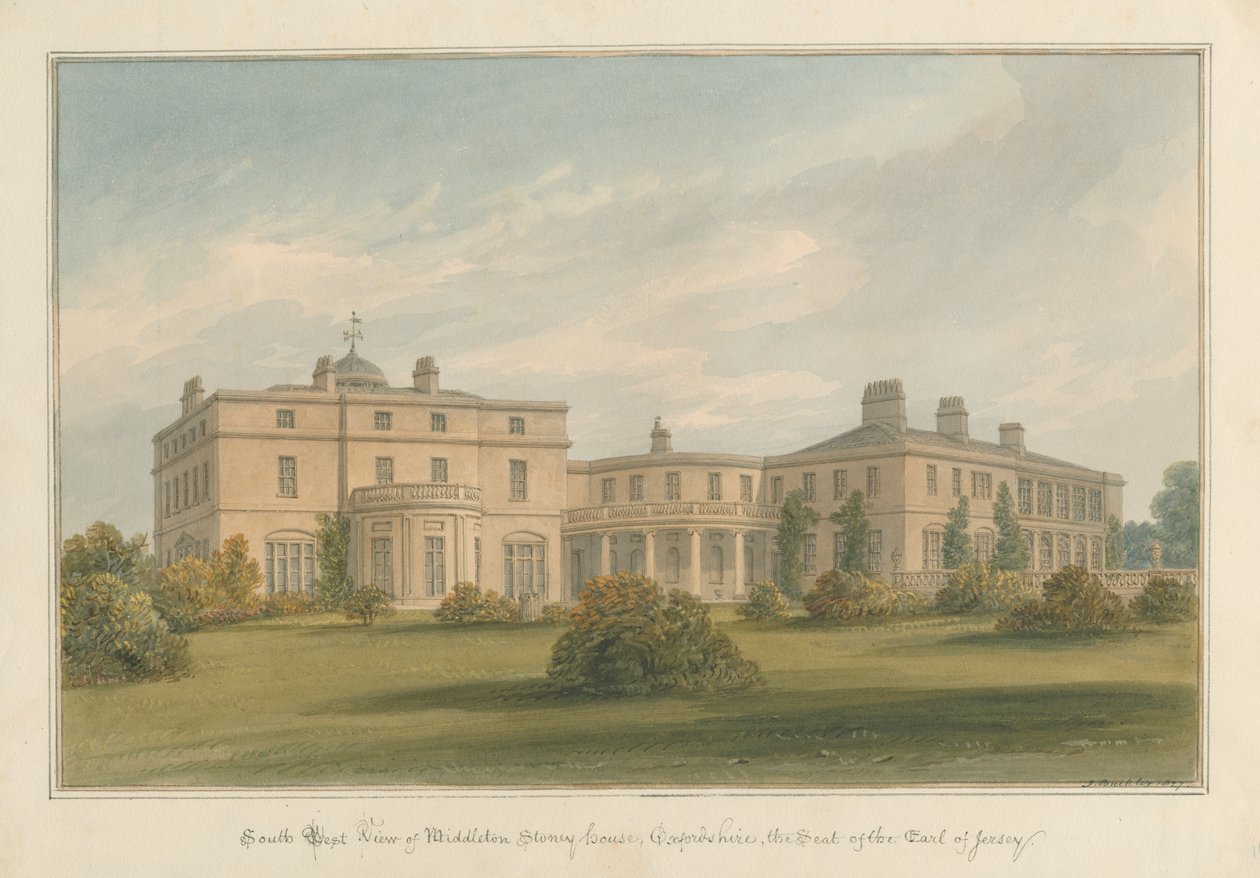 Oxfordshire – Middleton Stoney House, 1827 alkotó: John Buckler