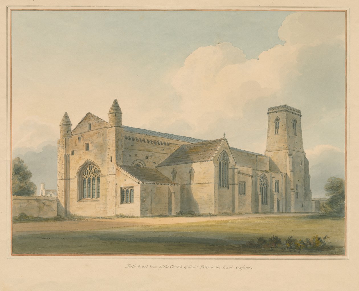 Oxfordshire – Oxford – St. Peter in the East Church, 1803 alkotó: John Buckler