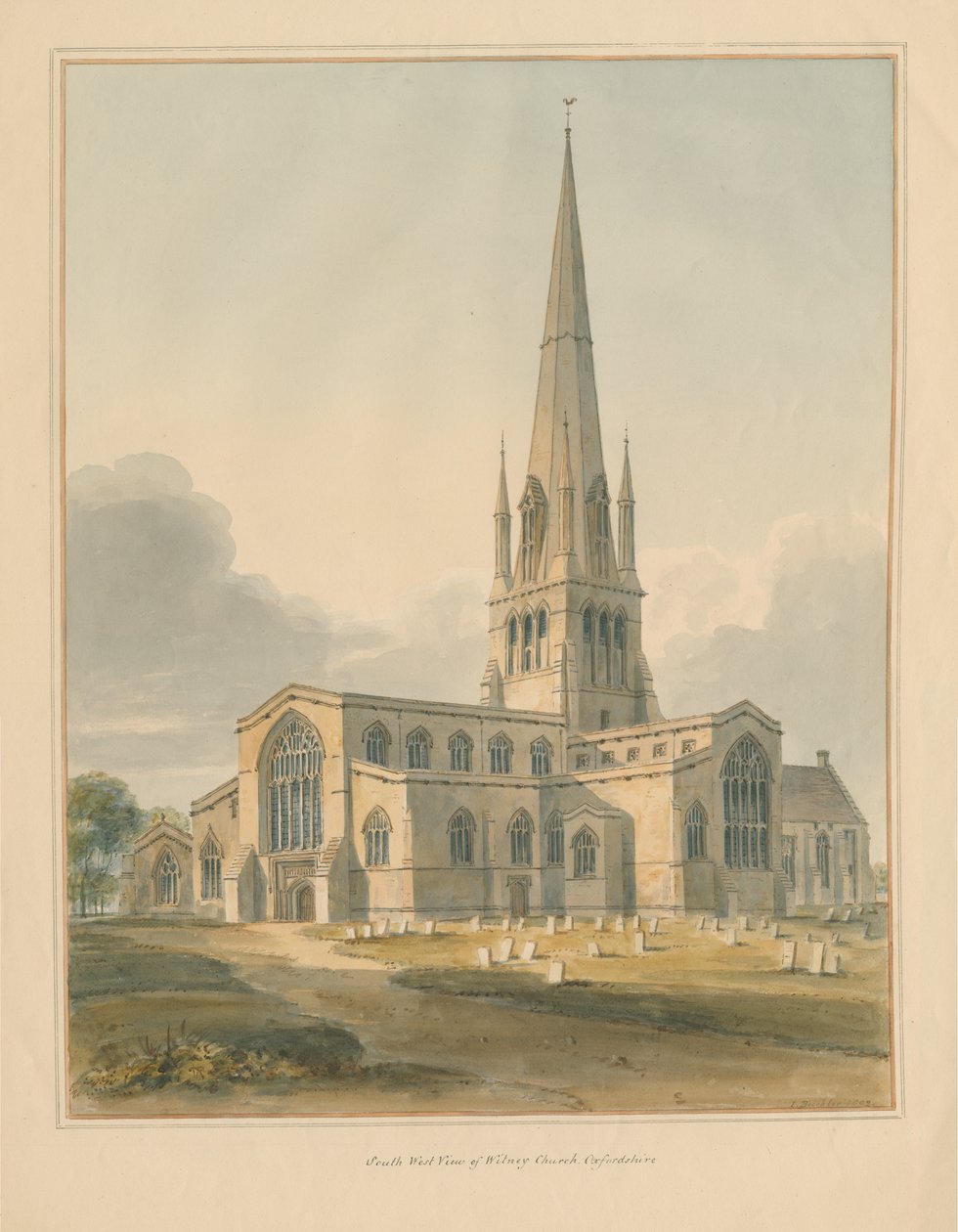 Oxfordshire - Witney templom alkotó: John Buckler