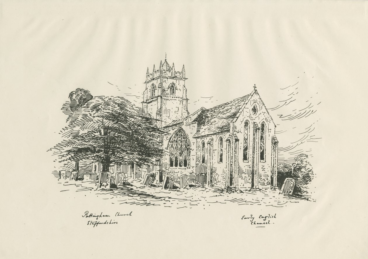 Pattingham templom: ?cinkográf, nd [?19. század] (nyomtatott) alkotó: John Buckler