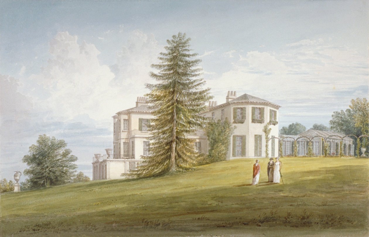 A Bromley Hill délnyugati nézete, Bromley, Kent, 1815 alkotó: John Buckler