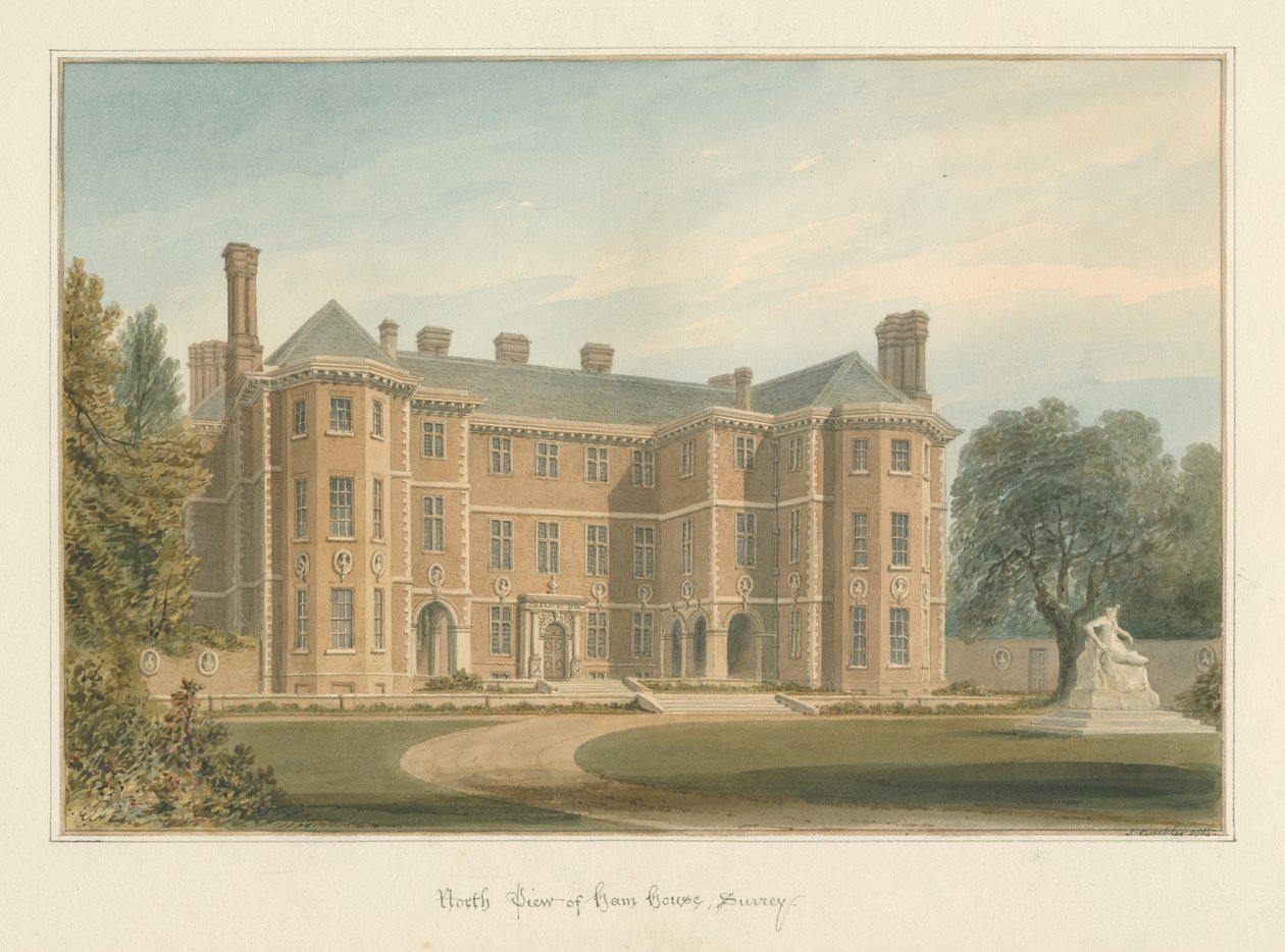 Surrey - Ham House, 1815 alkotó: John Buckler