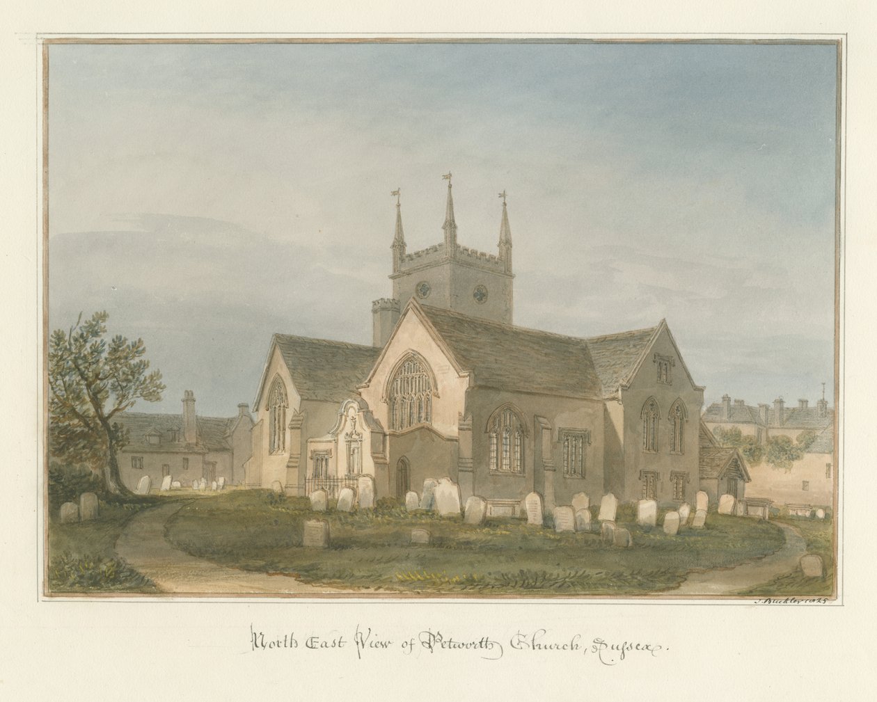 Sussex – Petworth Church, 1825 alkotó: John Buckler