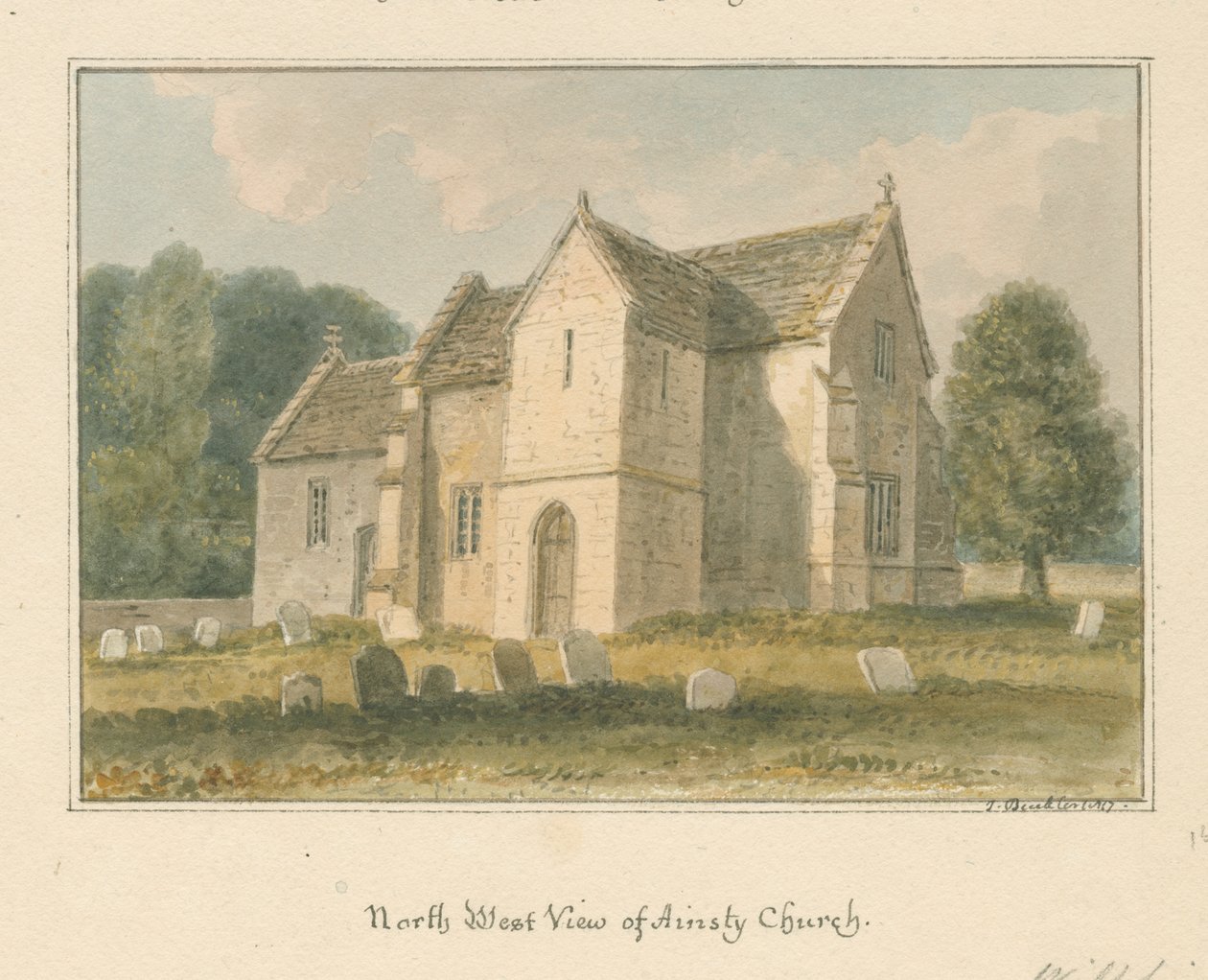 Wiltshire - Ansty - Church, 1817 alkotó: John Buckler