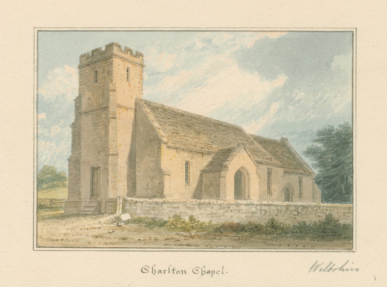Wiltshire - Charlton kápolna, 1817 alkotó: John Buckler