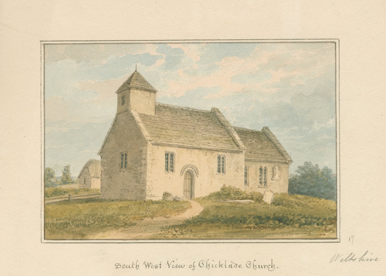 Wiltshire – Chicklade templom, 1817 alkotó: John Buckler