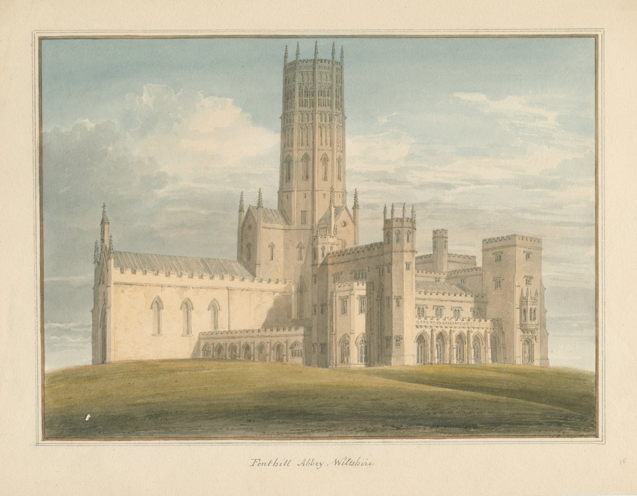Wiltshire – Fonthill Gifford Abbey, 1816 alkotó: John Buckler