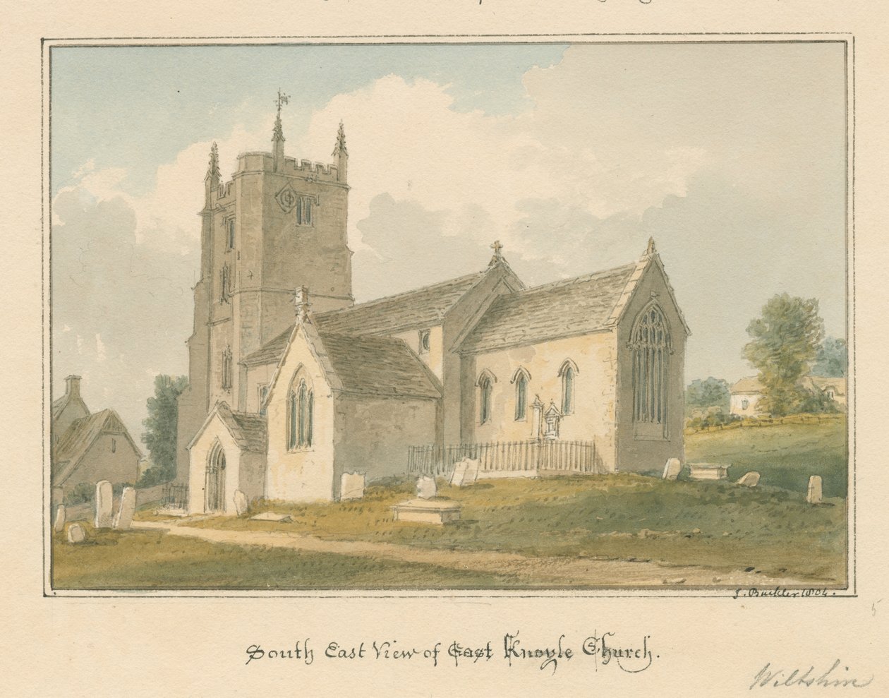 Wiltshire – Knowle Church, 1804 alkotó: John Buckler