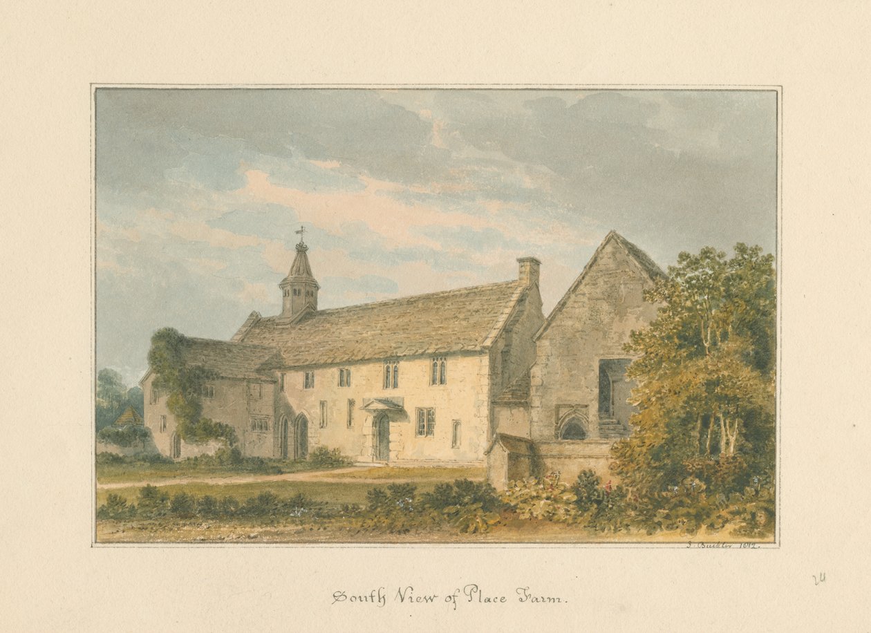 Wiltshire – Place Farm, 1812 alkotó: John Buckler