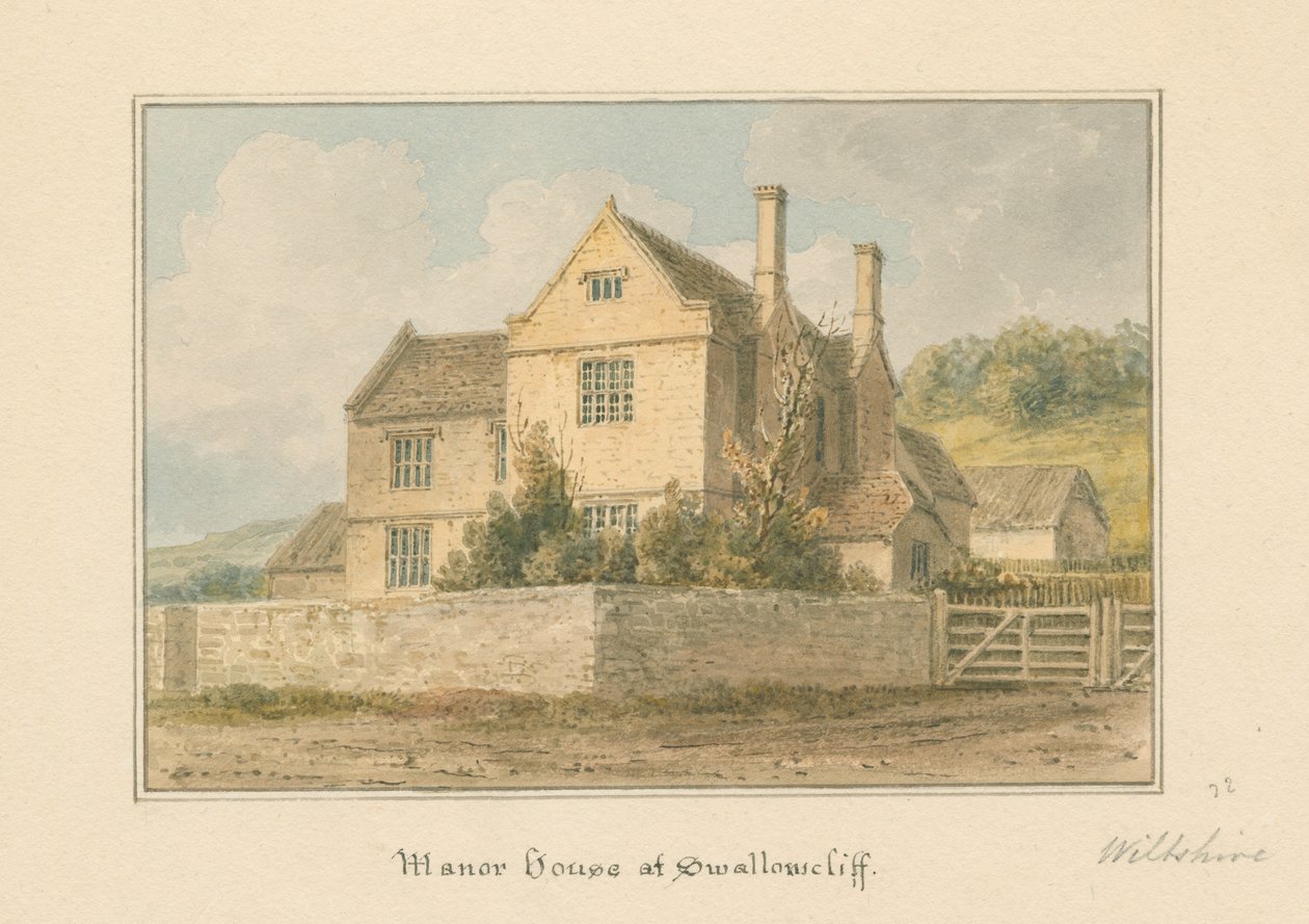 Wiltshire – Swallowcliff Manor House, 1817 alkotó: John Buckler